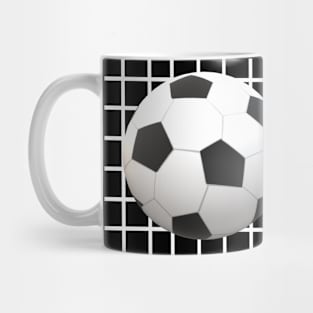 Soccer Balls On Goal Post Net Mug